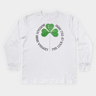 Jameson Irish Whiskey -  Defunct Retro Style Logo Kids Long Sleeve T-Shirt